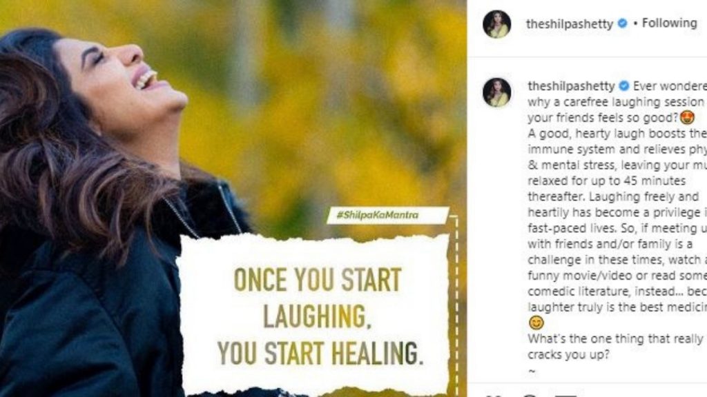Swasth Raho...Mast Raho is Shilpa Shetty's fitness mantra