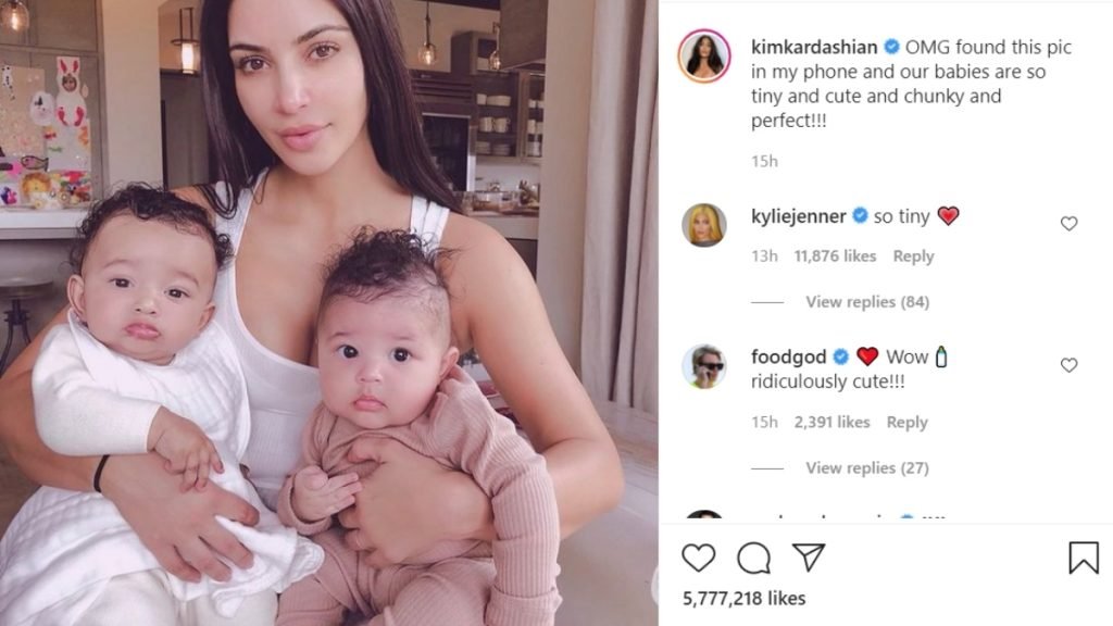 Kim Kardashian shares throwback pictures of her 'chunky' babies
