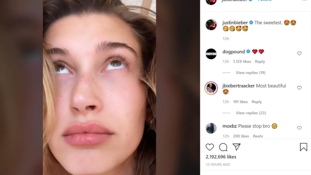 Justin Bieber shares gorgeous picture of her wife Hailey